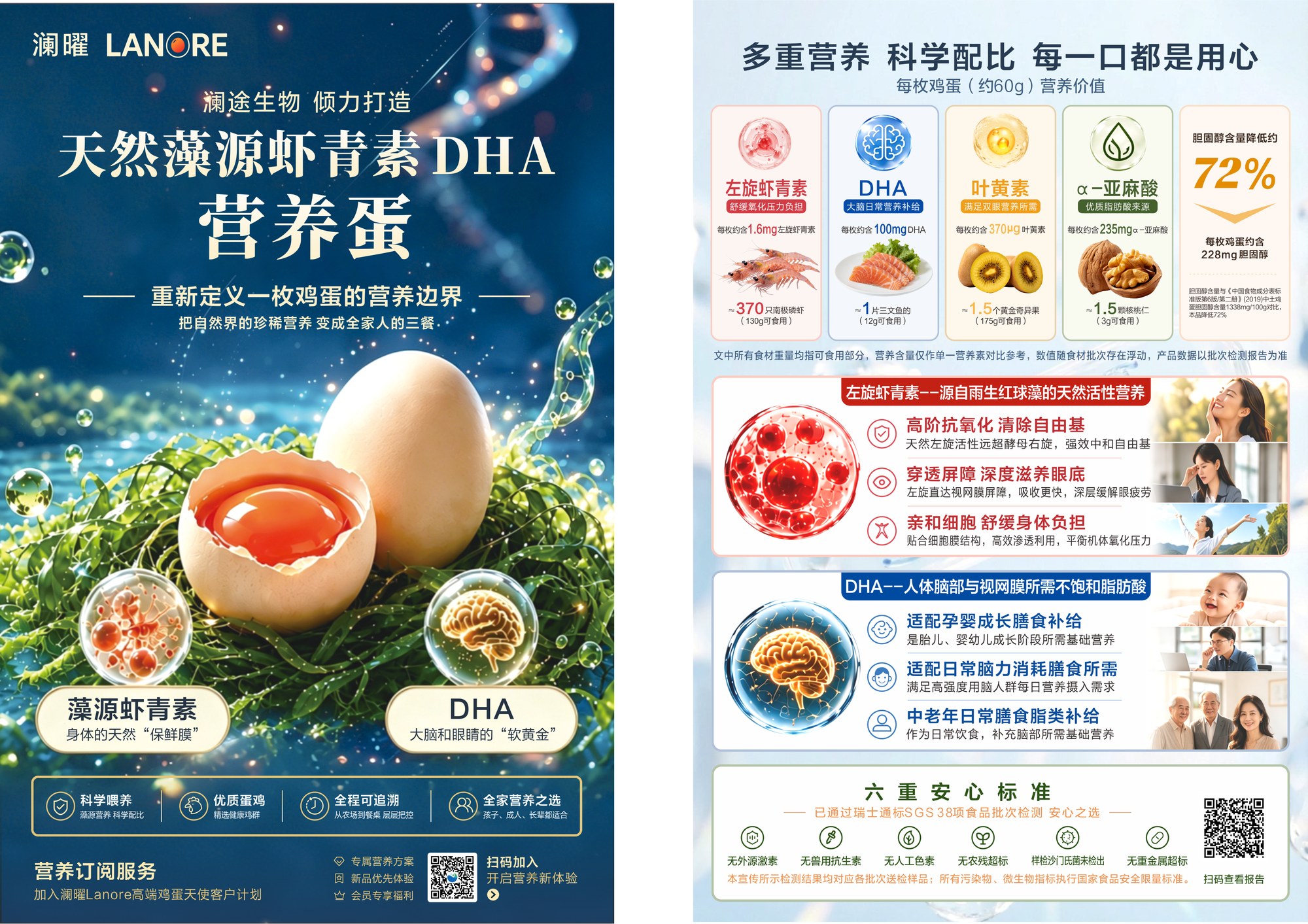 澜曜营养蛋 每枚鸡蛋营养价值